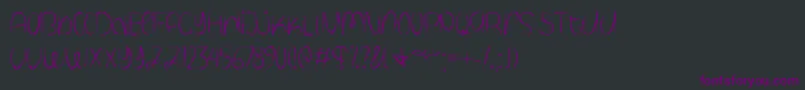 Spooky Halloween   Font – Purple Fonts on Black Background