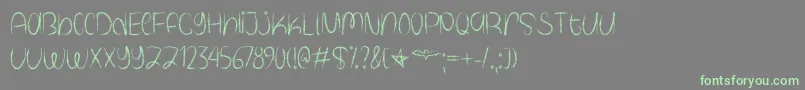 Spooky Halloween   Font – Green Fonts on Gray Background