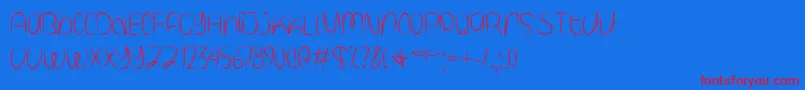 Spooky Halloween   Font – Red Fonts on Blue Background