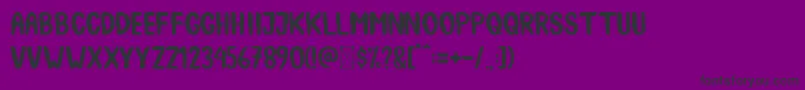 SpookyBooah Font – Black Fonts on Purple Background