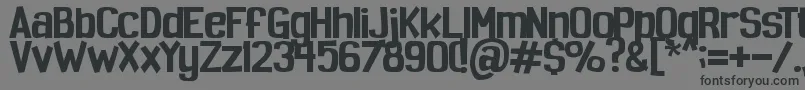 Шрифт Spoopy – чёрные шрифты на сером фоне