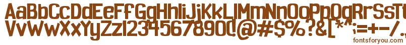 Шрифт Spoopy – коричневые шрифты на белом фоне