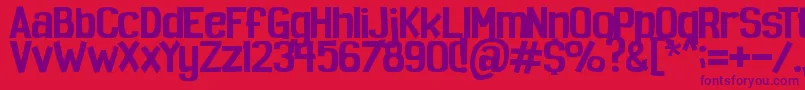 Spoopy Font – Purple Fonts on Red Background