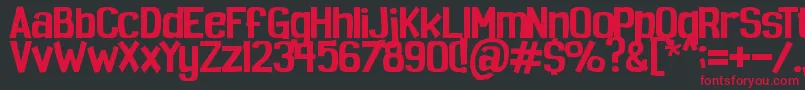 Spoopy Font – Red Fonts on Black Background