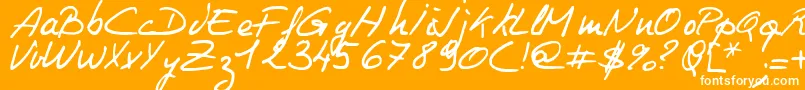 Philing Font – White Fonts on Orange Background