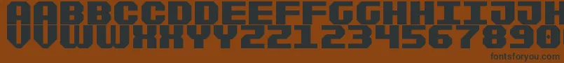 Sportsball Font – Black Fonts on Brown Background