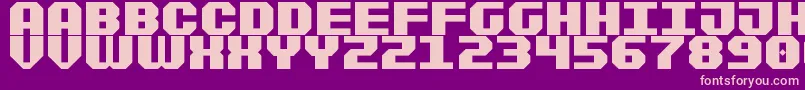 Sportsball Font – Pink Fonts on Purple Background