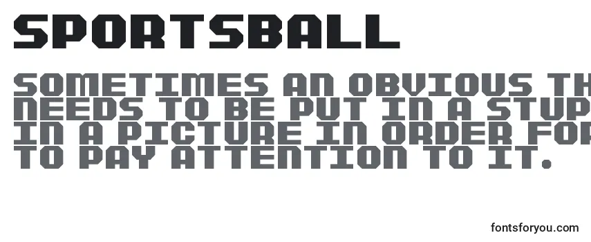 Обзор шрифта Sportsball