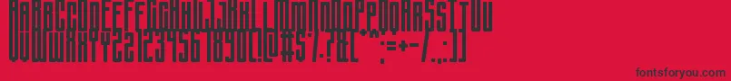 Sportsquake Font – Black Fonts on Red Background