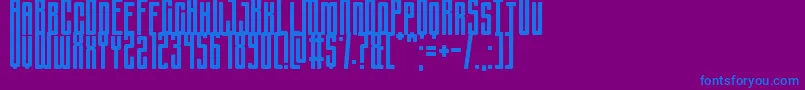 Sportsquake Font – Blue Fonts on Purple Background