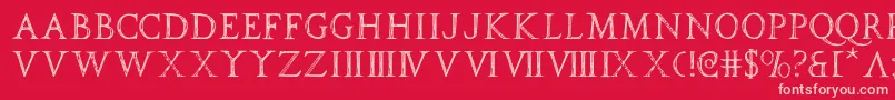 spqr Font – Pink Fonts on Red Background