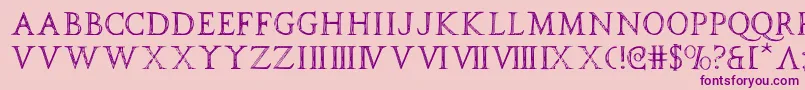 spqr Font – Purple Fonts on Pink Background