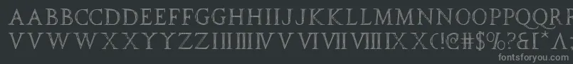 spqr Font – Gray Fonts on Black Background