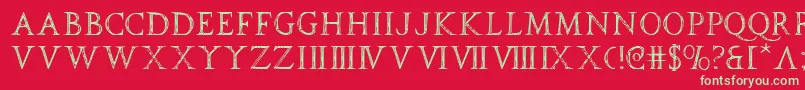 spqr Font – Green Fonts on Red Background
