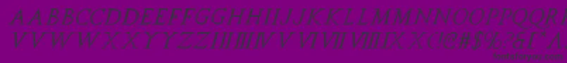 spqri Font – Black Fonts on Purple Background