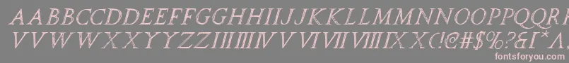 spqri Font – Pink Fonts on Gray Background