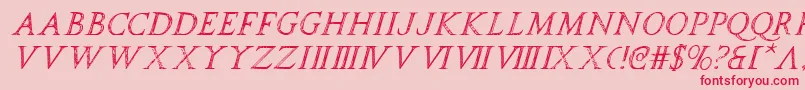 More about spqri Font spqri Font – Red Fonts on Pink Background