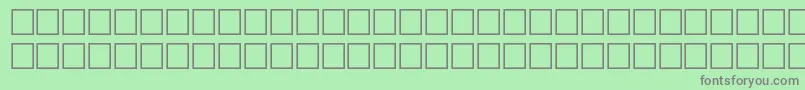 sprague-Schriftart – Graue Schriften auf grünem Hintergrund
