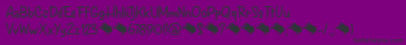 Spring Chicken DEMO Font – Black Fonts on Purple Background