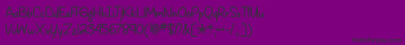 Spring is Coming   Font – Black Fonts on Purple Background