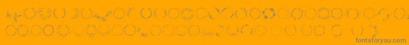 Police Spring Romance – polices grises sur fond orange