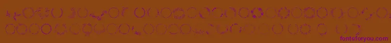 Spring Romance Font – Purple Fonts on Brown Background