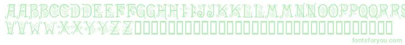 Saiba mais sobre a fonte Spring Fonte Spring – fontes verdes em um fundo branco