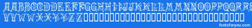 フォントSpring – 青い背景に白い文字