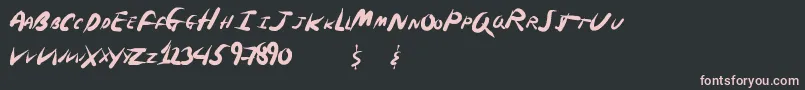 SpringNinja Font – Pink Fonts on Black Background