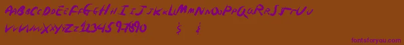 Más sobre la fuente SpringNinja fuente SpringNinja – Fuentes Moradas Sobre Fondo Marrón