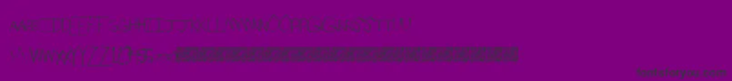 フォントSpringRaces – 紫の背景に黒い文字