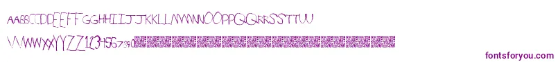 SpringRaces Font – Purple Fonts on White Background