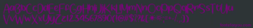 Springtime Sunshine   Font – Purple Fonts on Black Background