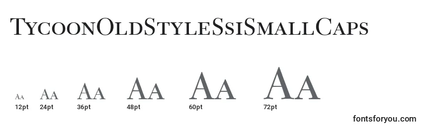 TycoonOldStyleSsiSmallCaps Font Sizes