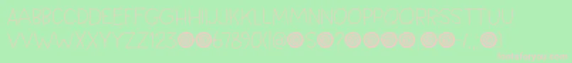 Springwood Line DEMO Font – Pink Fonts on Green Background