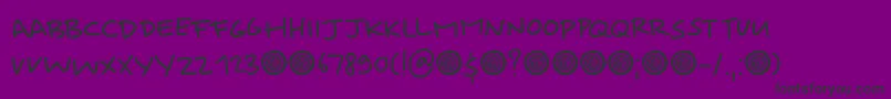 Springwood Note DEMO Font – Black Fonts on Purple Background