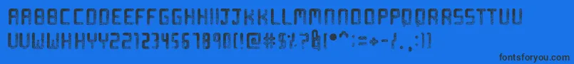 Sprinkled Font – Black Fonts on Blue Background