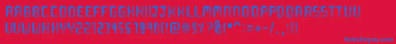 Sprinkled Font – Blue Fonts on Red Background