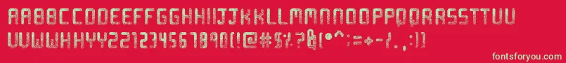 Sprinkled Font – Green Fonts on Red Background