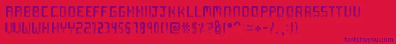 Sprinkled Font – Purple Fonts on Red Background