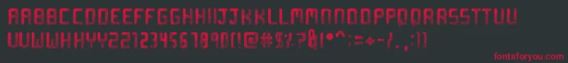 Sprinkled Font – Red Fonts on Black Background