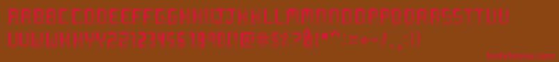 Sprinkled Font – Red Fonts on Brown Background