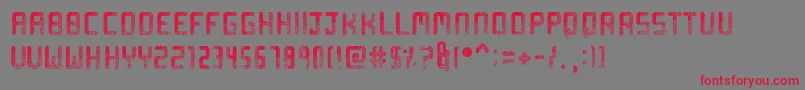 フォントSprinkled – 赤い文字の灰色の背景