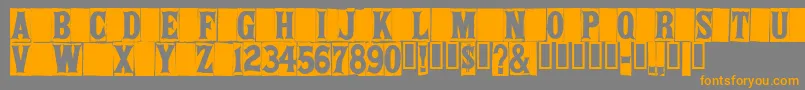SPRIT    Font – Orange Fonts on Gray Background