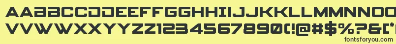 spyagency3 1 Font – Black Fonts on Yellow Background