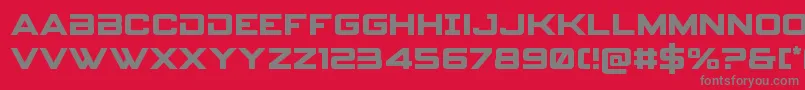 spyagency3 1 Font – Gray Fonts on Red Background