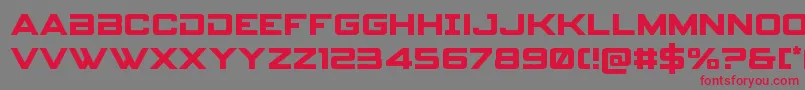 spyagency3 1 Font – Red Fonts on Gray Background