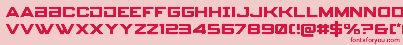 spyagency3 1 Font – Red Fonts on Pink Background