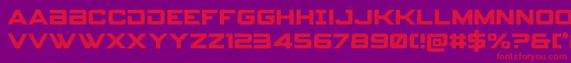 spyagency3 1 Font – Red Fonts on Purple Background