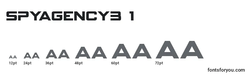 Размеры шрифта Spyagency3 1